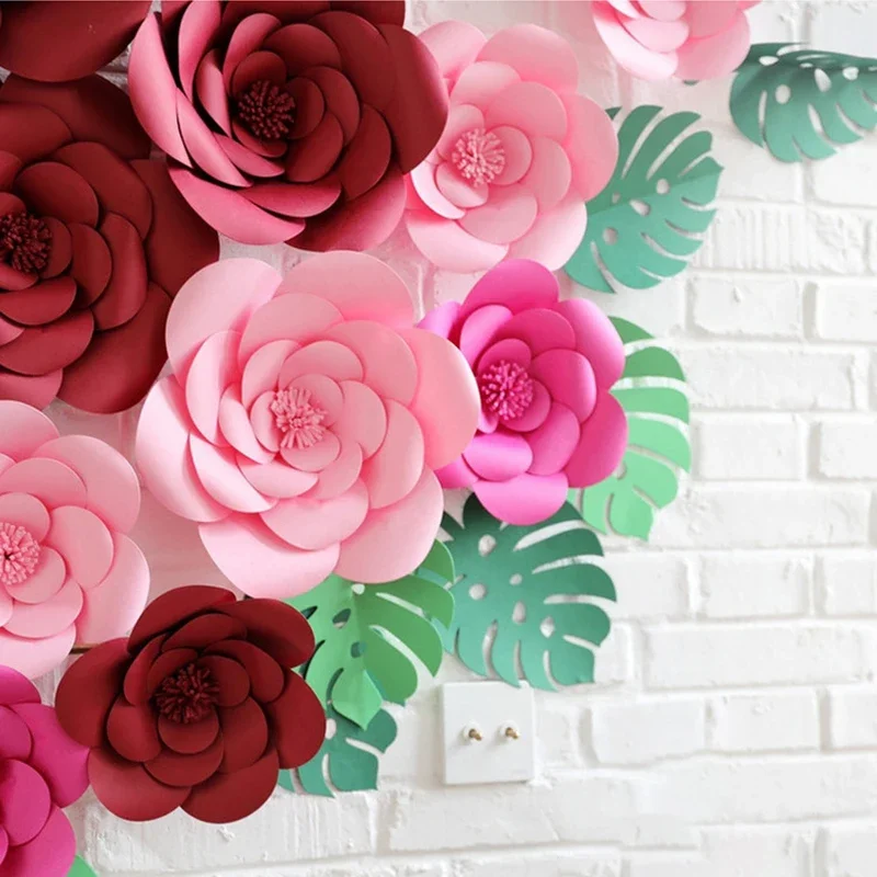 Baby Nursery Kit - DIY künstliche große Papier Rose Blumen