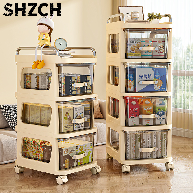 Baby Nursery Essentials - Multifunktionaler Snack-Wagen Mobiler Organizer für Wohnzimmer