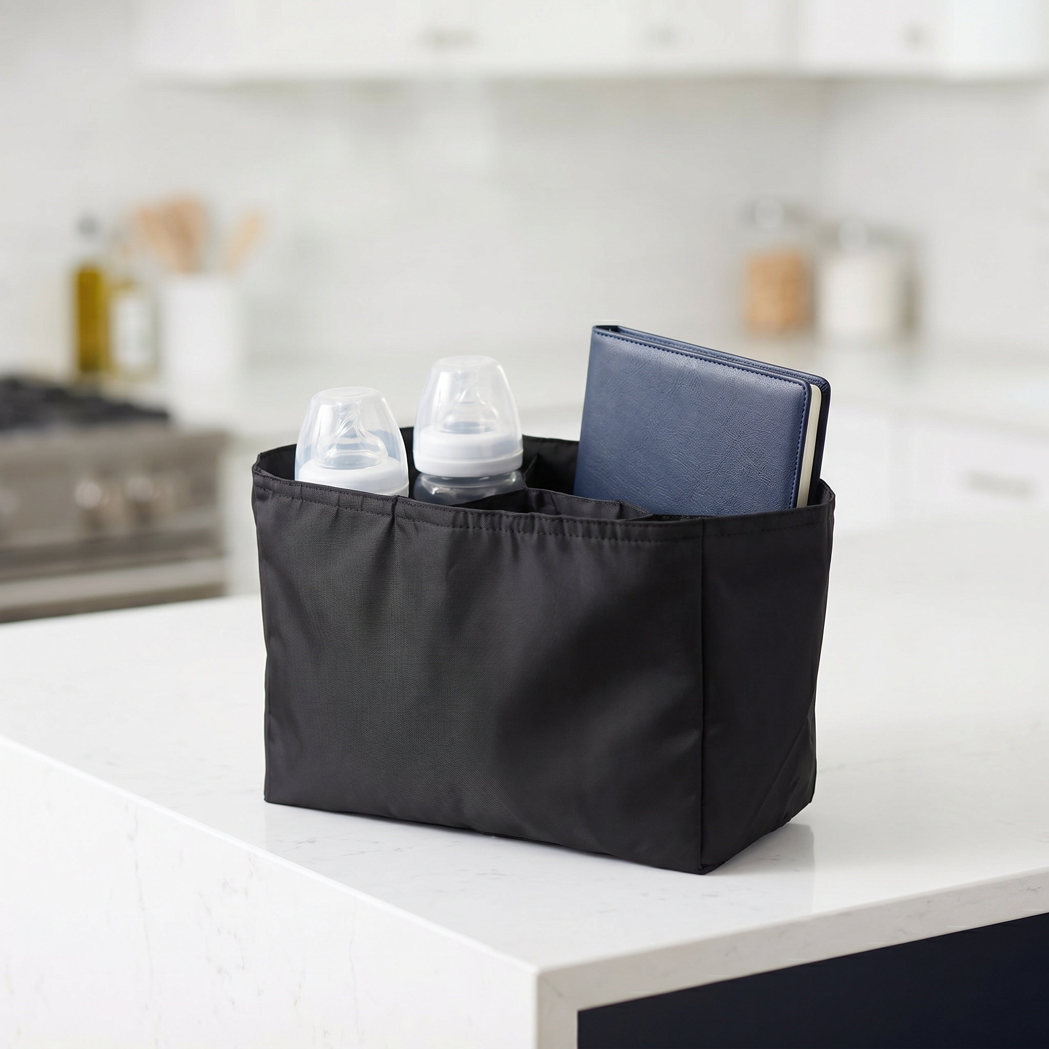 Baby Nursery Essentials - Mehrtaschen-Mammy-Bag-Einsatz-Organizer, große Kapazität, abnehmbarer Wickeltaschen-Einsatz für