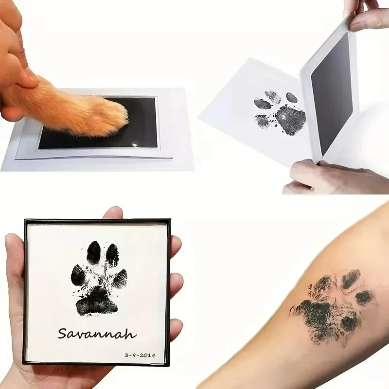 Footprint Ink Kit - 1/2 Set Haustier Handabdruck Fußabdruck Stempelkissen