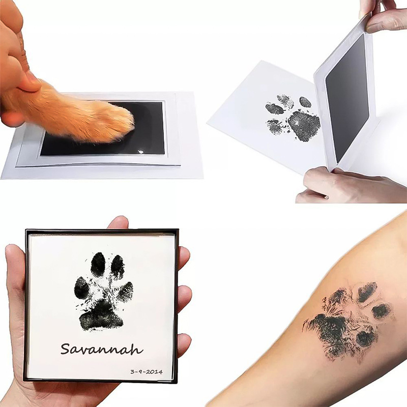 Footprint Ink Kit - Haustier Hund Katze Pfotenabdruck Tintenset Pad