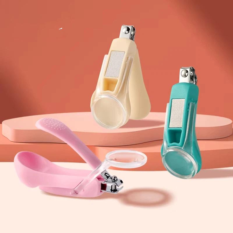 Baby Nursery Kit - Kleinkind-Nagelschneider mit Vergrößerungsglas Sicheres Anti-Klemm Baby-Nagelknipser-Set