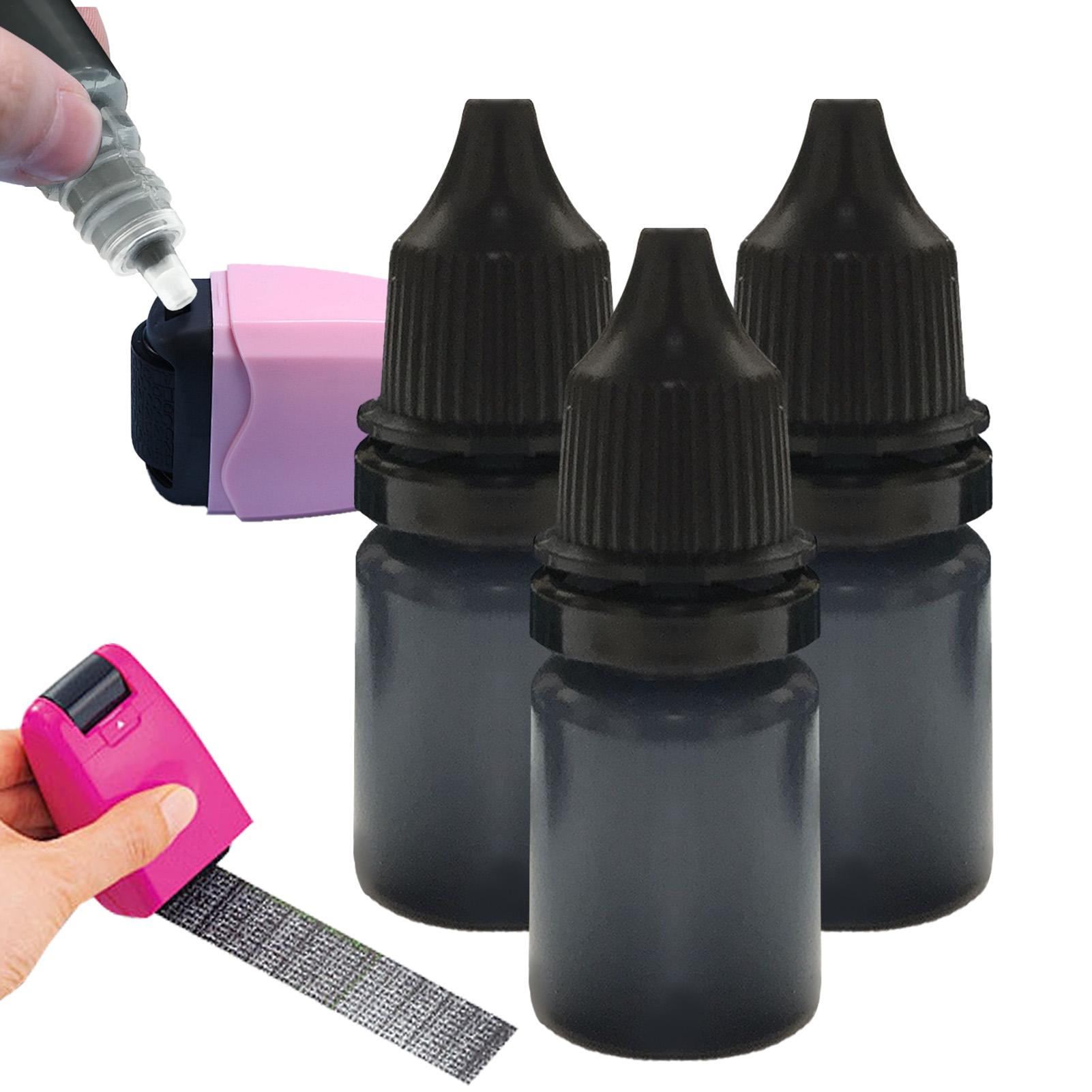 Footprint Ink Kit - Schwarze Stempeltinte, 3 Stück/Set, schnell trocknende