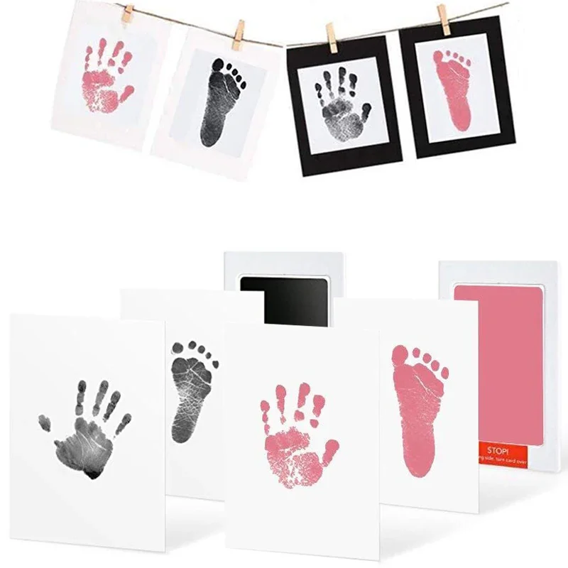Footprint Ink Kit - Sichere, Ungiftige Baby-Fußabdrücke und Handabdrücke ohne