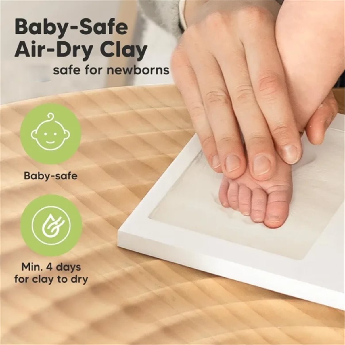 Baby Nursery Essentials - Y69A Baby Handabdruck & Fußabdruck Andenken-Set