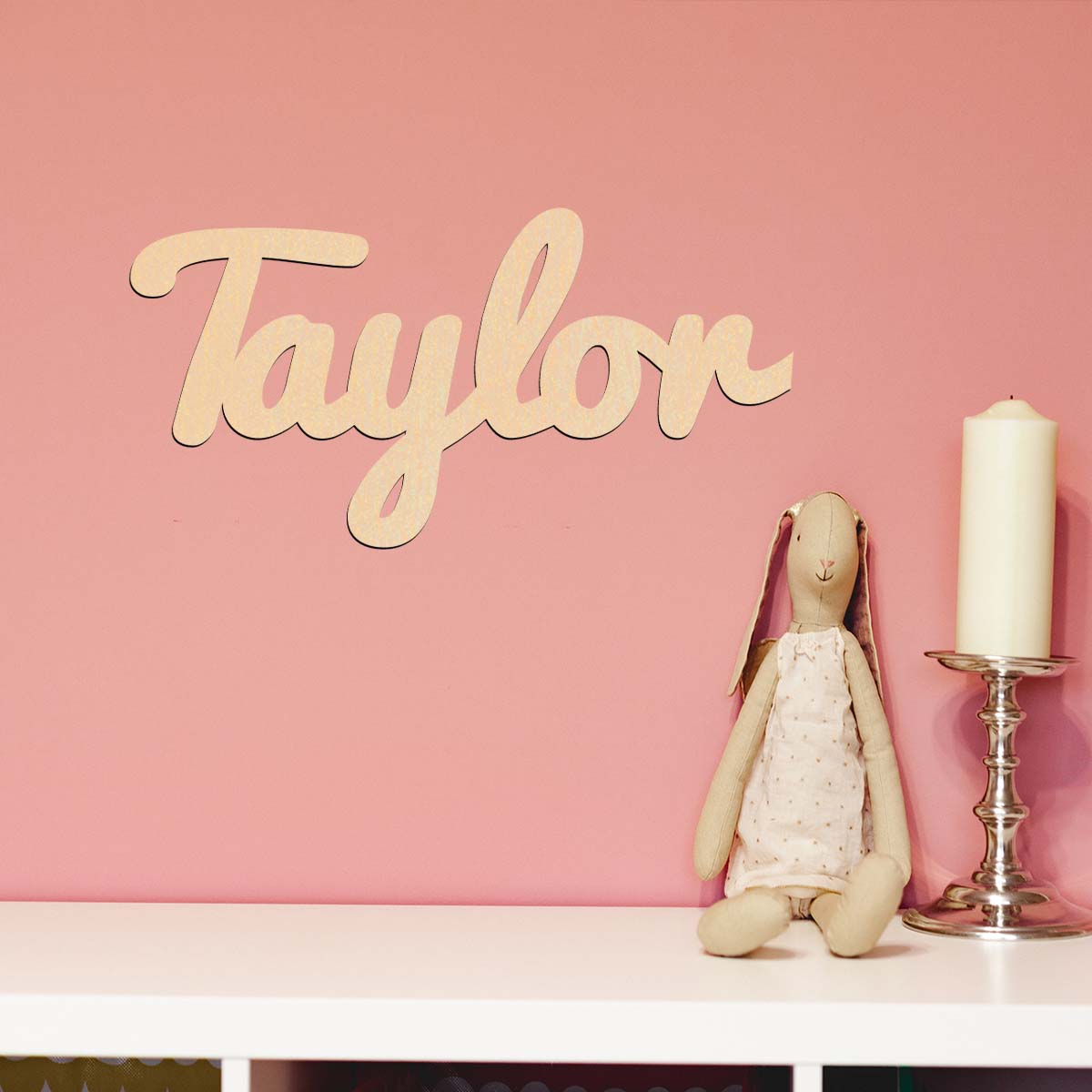 Baby Name Wall Art - Maßgeschneiderte Kunstdekorationen mit Namensschildern aus Massivholz