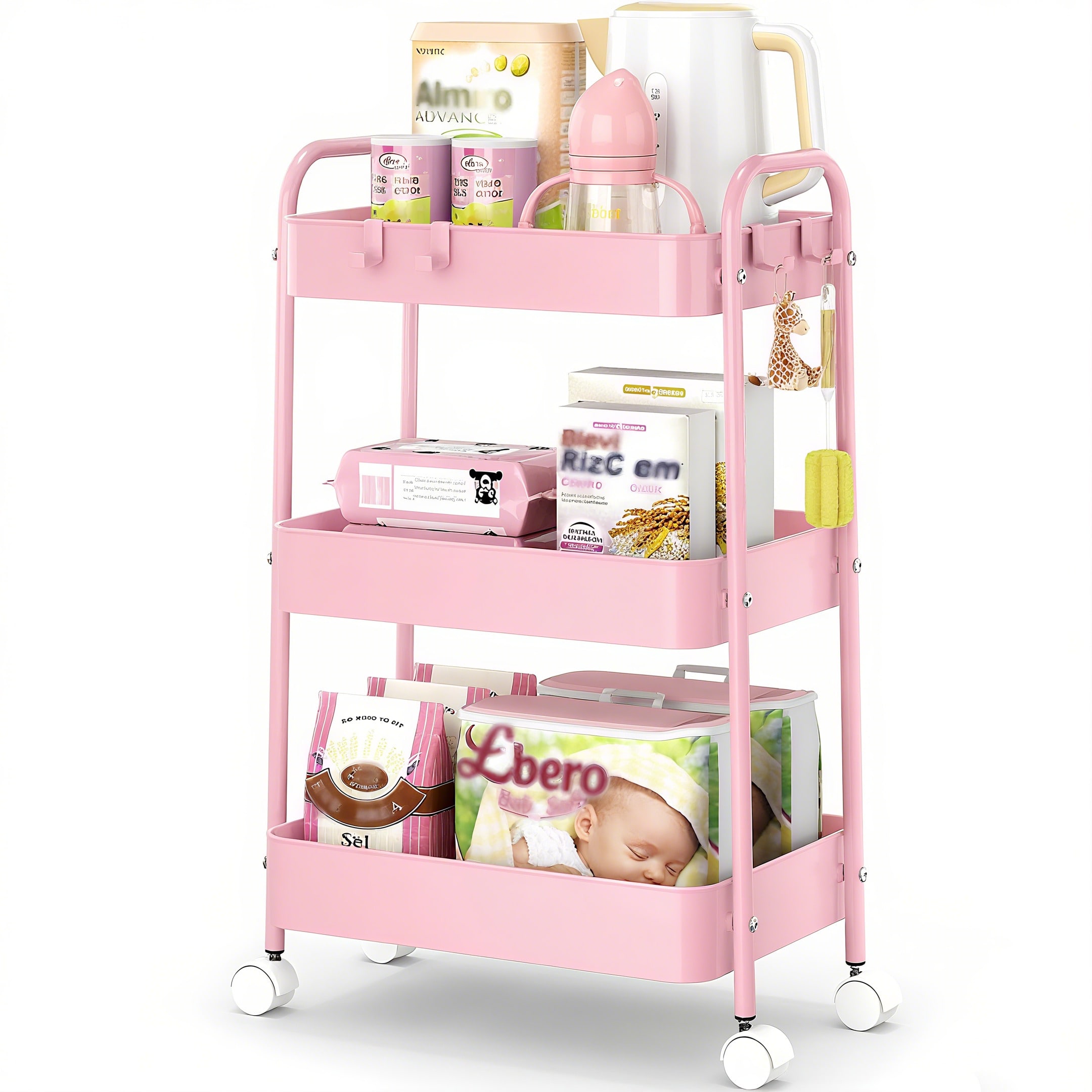 3-stufiger Metall-Rollwagen mi – Baby Nursery Essentials Bewertung und Preis