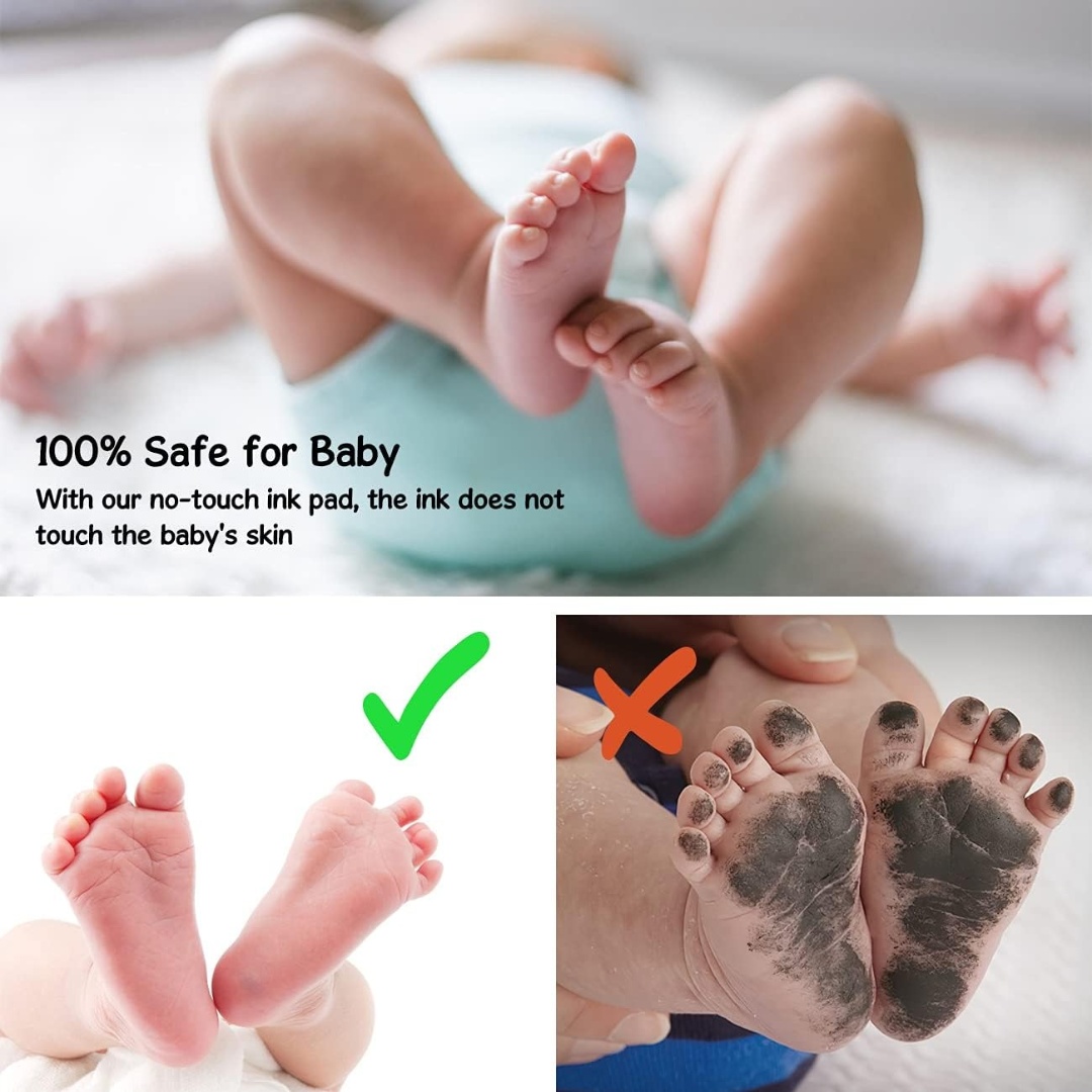 Baby-Handabdruck- und Fußabdru – Footprint Ink Kit Bewertung und Preis