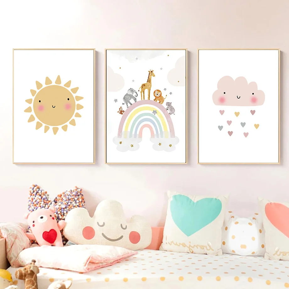 Giraffe Elefant Heißluftballon – Baby Name Wall Art Bewertung und Preis
