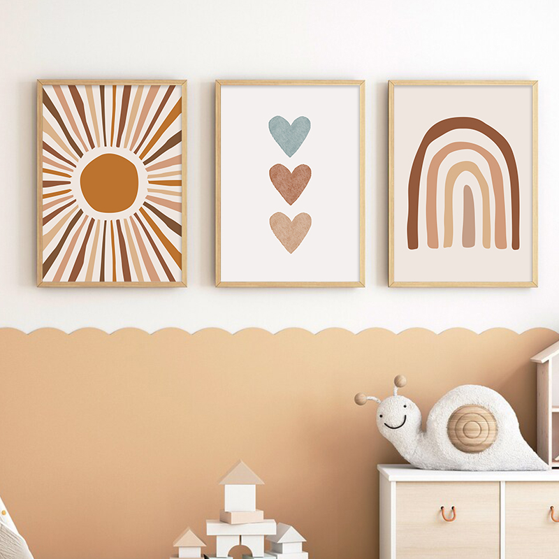 Abstrakte Sonne Regenbogen Ben – Baby Name Wall Art Bewertung und Preis