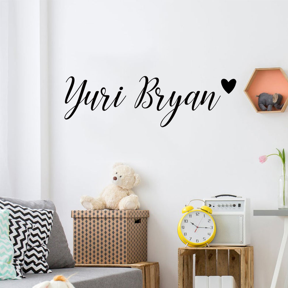 1pc Kreative Angepasst Name Li – Baby Name Wall Art Bewertung und Preis