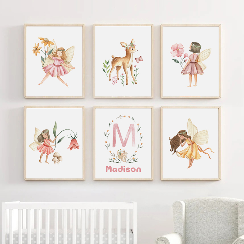 Rosa Fee Kindername maßge schn – Baby Name Wall Art Bewertung und Preis