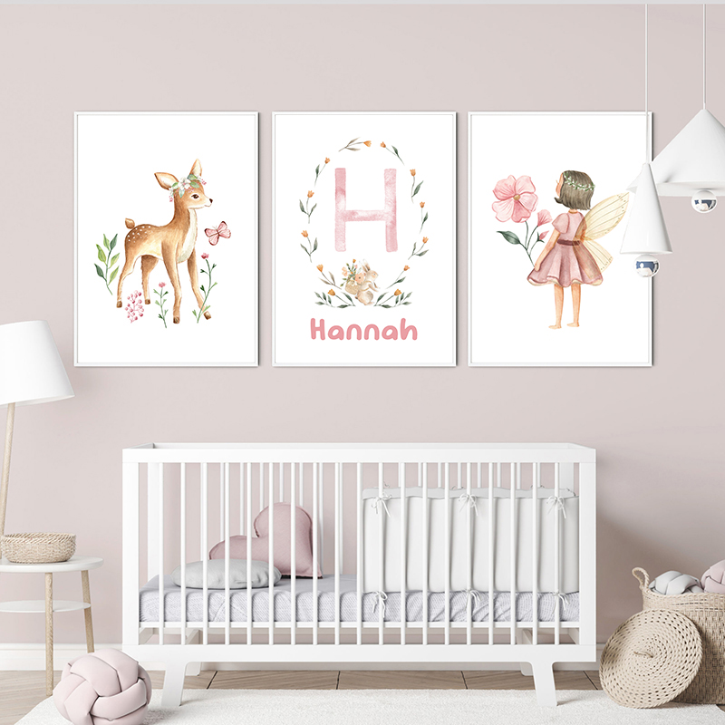 Rosa Fee Kindername maßge schn – Baby Name Wall Art Bewertung und Preis