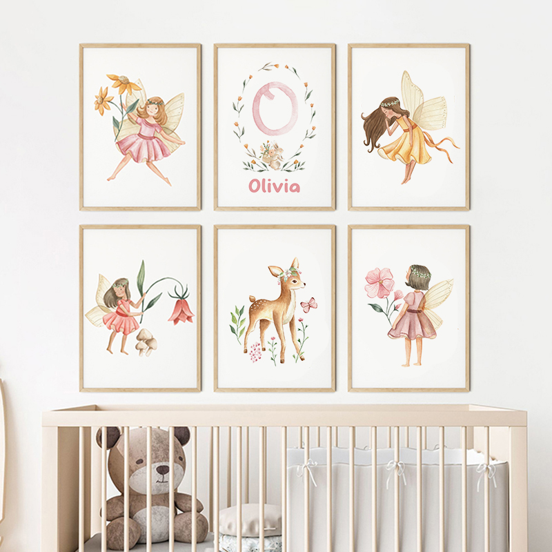 Rosa Fee Kindername maßge schn – Baby Name Wall Art Bewertung und Preis