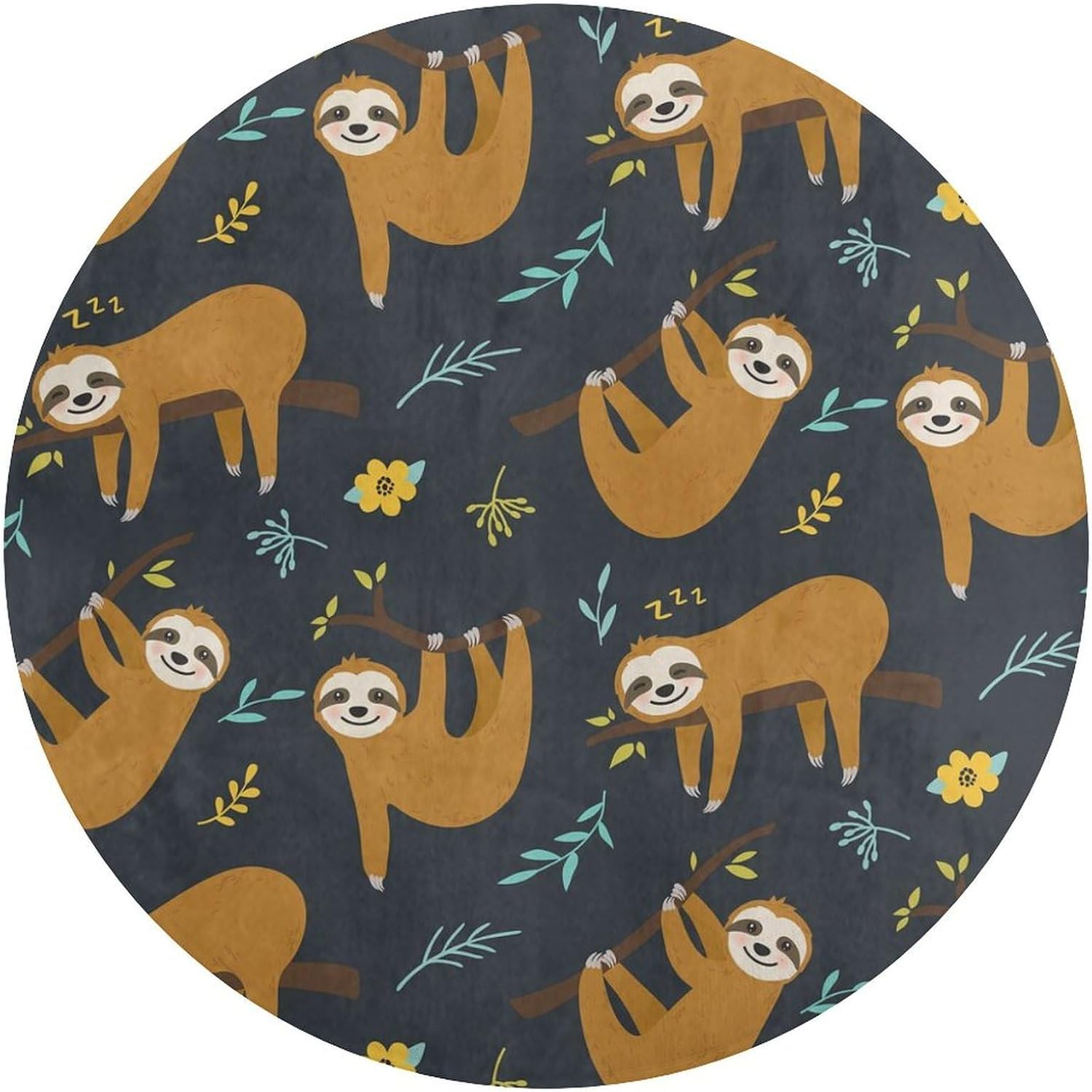 Niedliches Faultier-Dschungelm – Baby Nursery Jungle Rug Bewertung und Preis