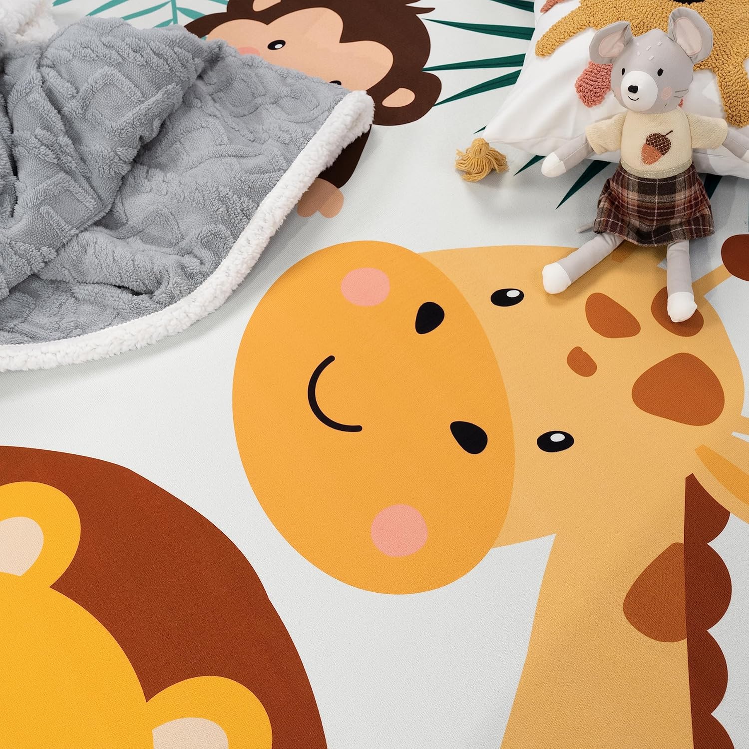 Weiche Runde Spielmatte mit Ds – Baby Nursery Jungle Rug Bewertung und Preis