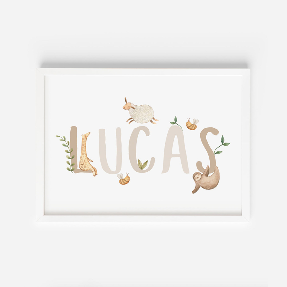 Name Nach Poster Kindergarten  – Baby Nursery Name Letters Bewertung und Preis