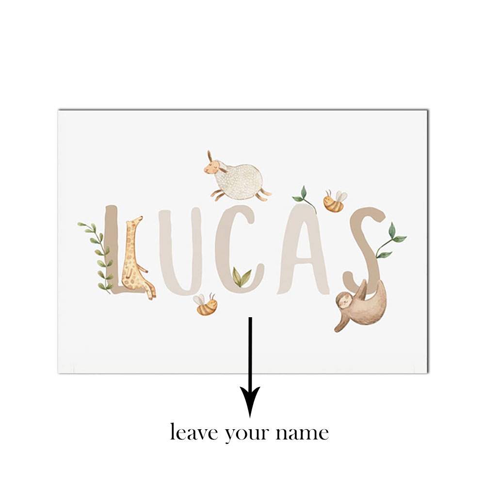 Name Nach Poster Kindergarten  – Baby Nursery Name Letters Bewertung und Preis